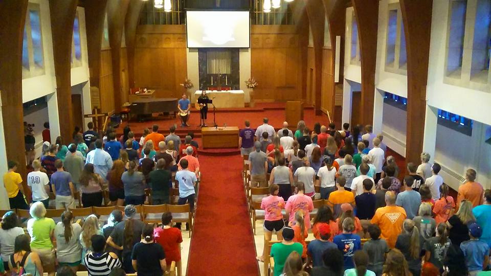 Tuesday evening worship at WGCC where Jeff Moore spoke and showed the BBC's Delmar Divide video.