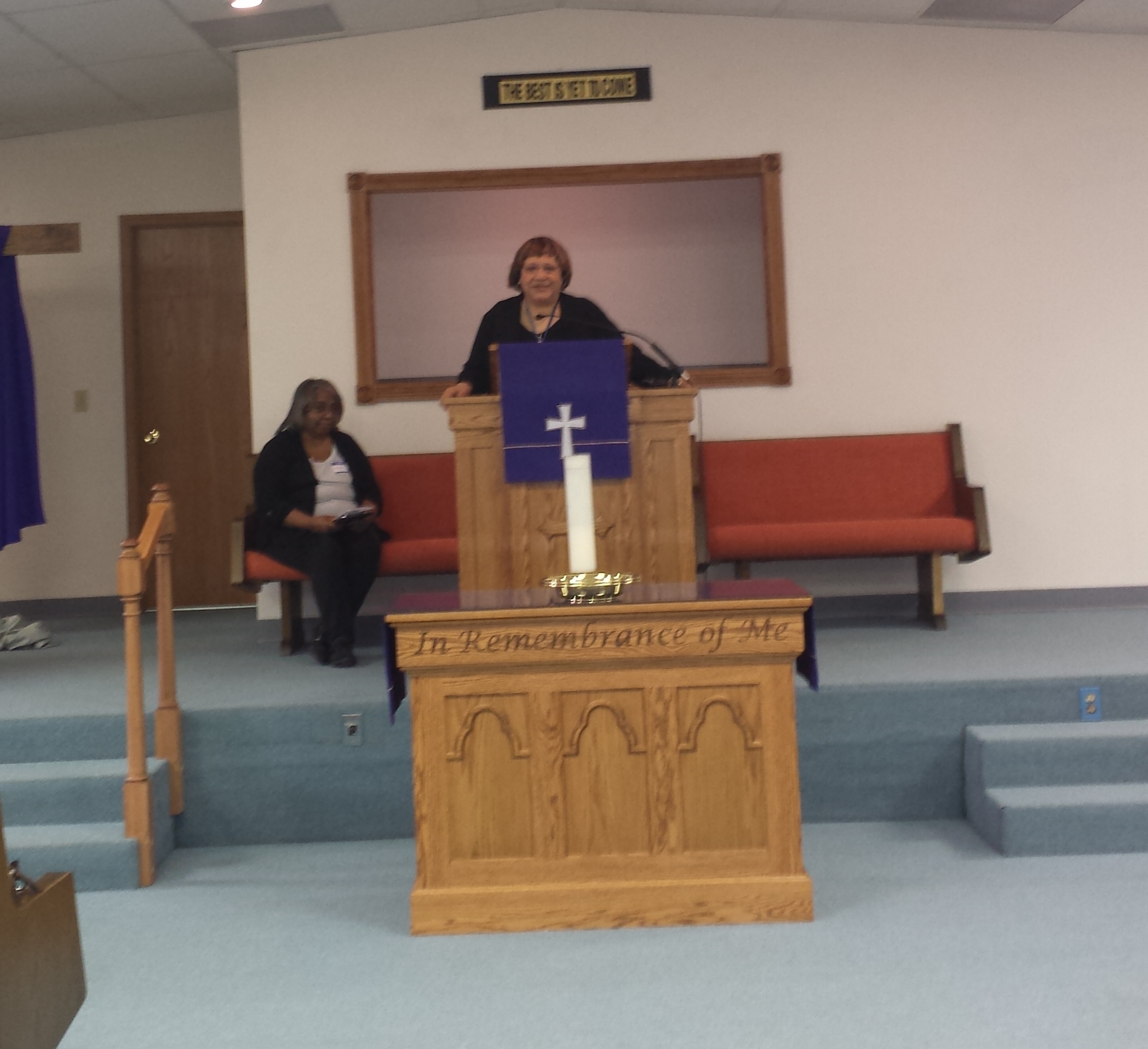 Welcome by host pastor Rev. Minnie Smith
