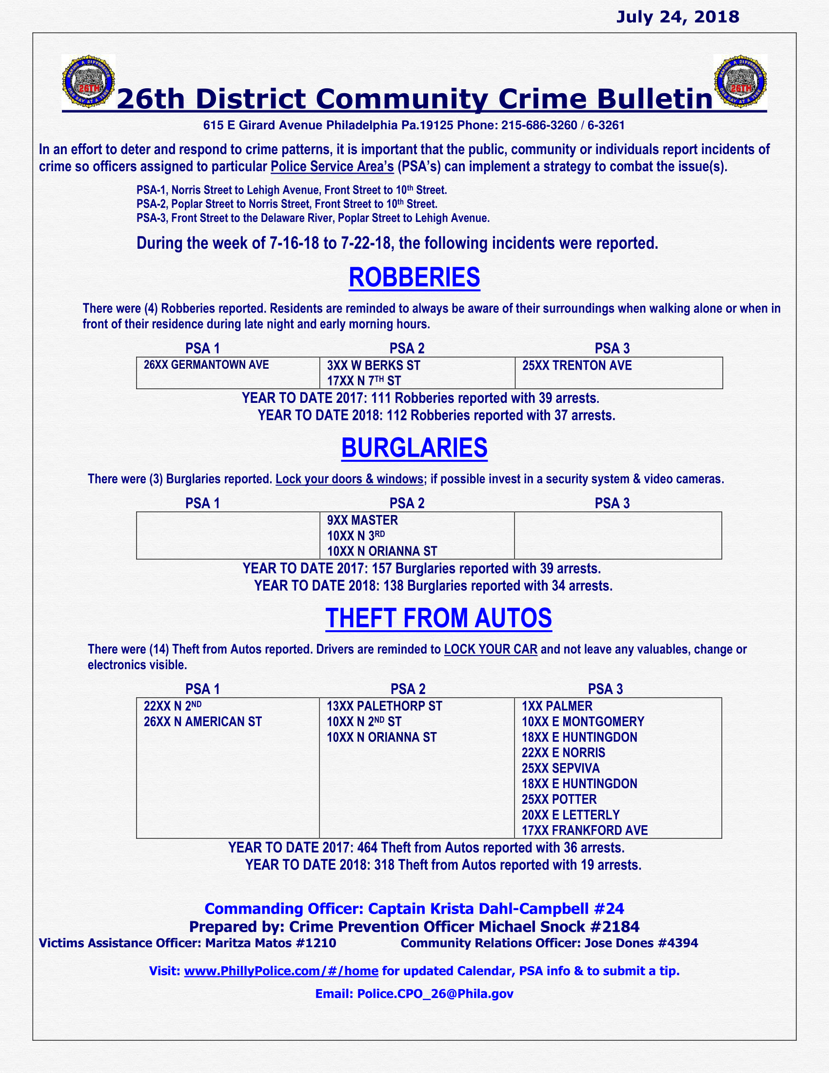 26th District Community Crime Bulletin 7-16-18 TO 7-22-18-1.png