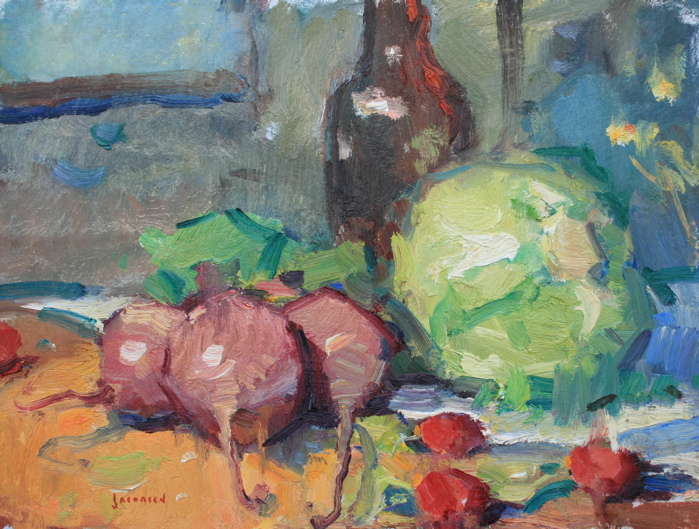 "Cabbage and Beets" oil 12x16