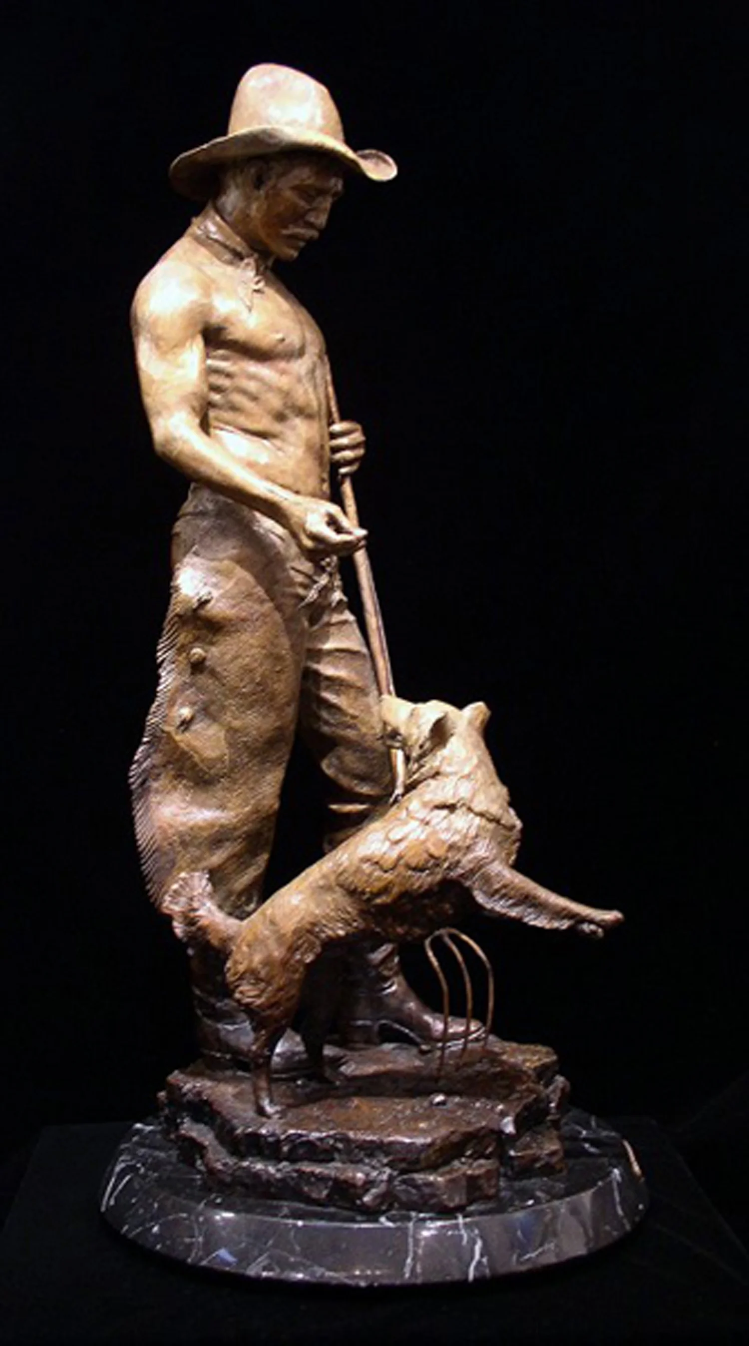 "All Around Cowboy" bronze 27"H12"W12"D