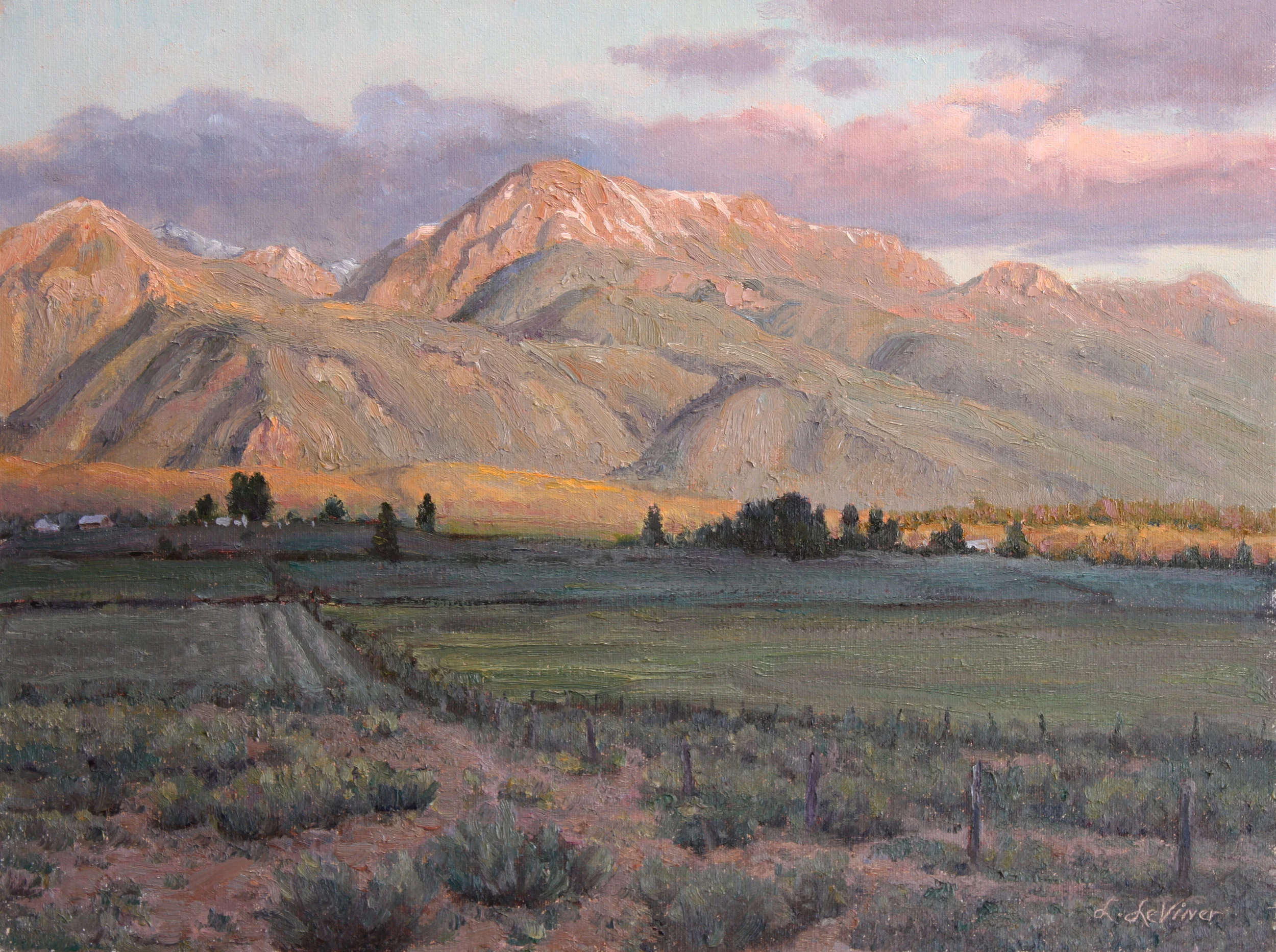 "MORNING LIGHT - RUBY PEAK OIL 12"X16"