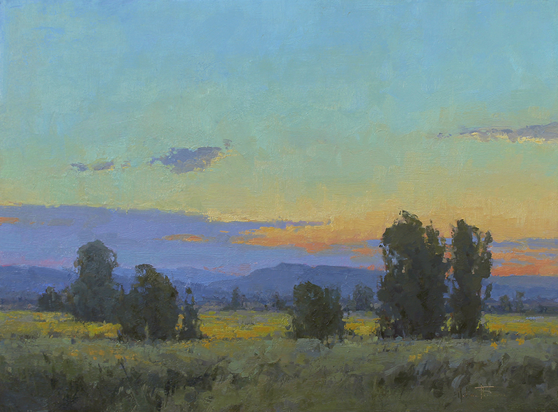 "Wallowa Valley Twilight" oil 12"X16"