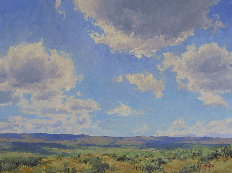 "Sage and Sky" oil 12"x16"