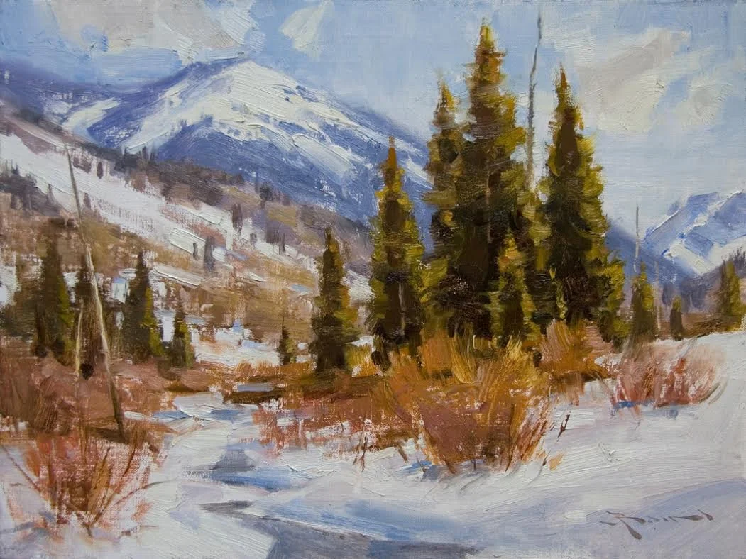 "Winter Pines" oil 12"x16"