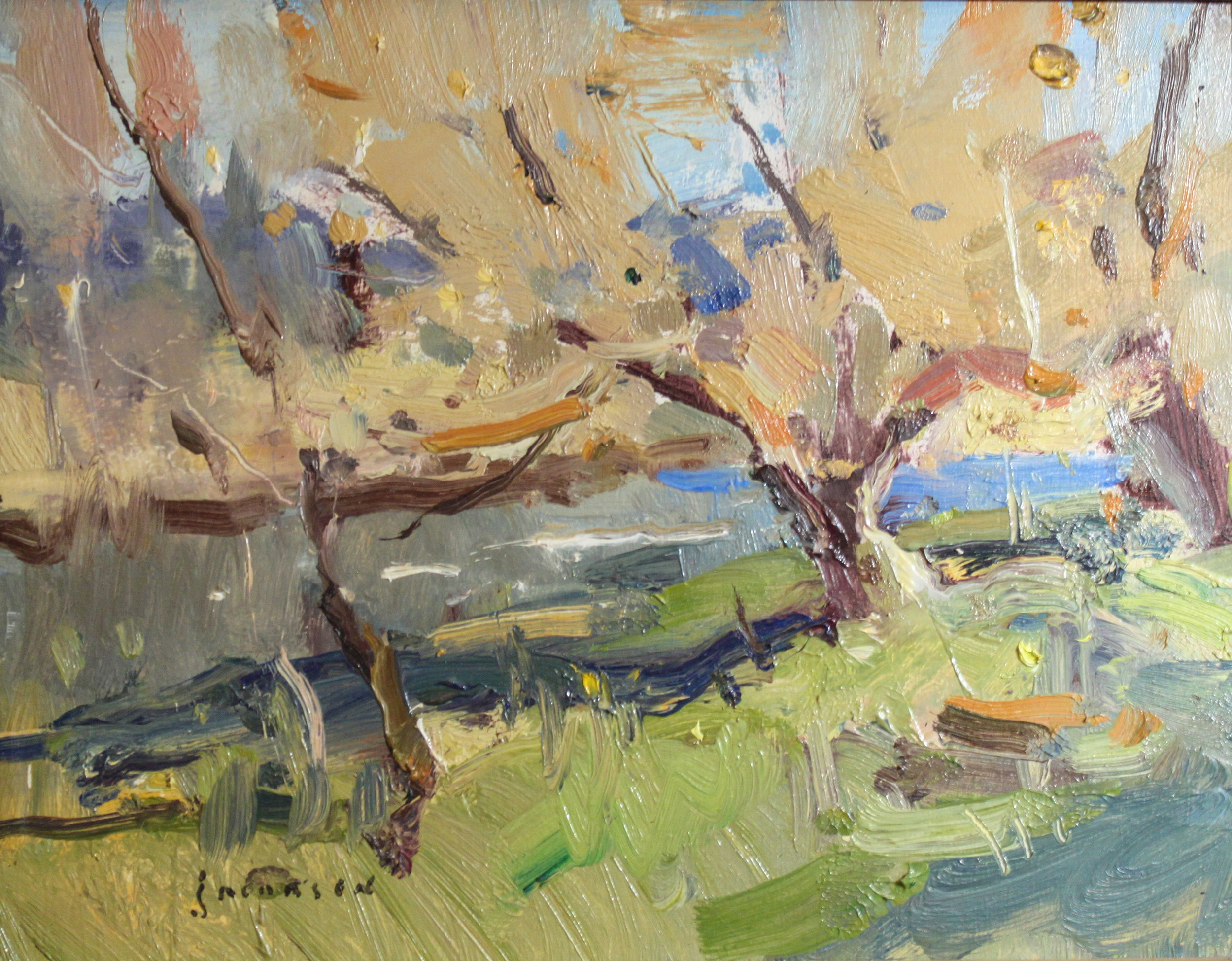 "Sunny Day in Spring" oil 8"x10"