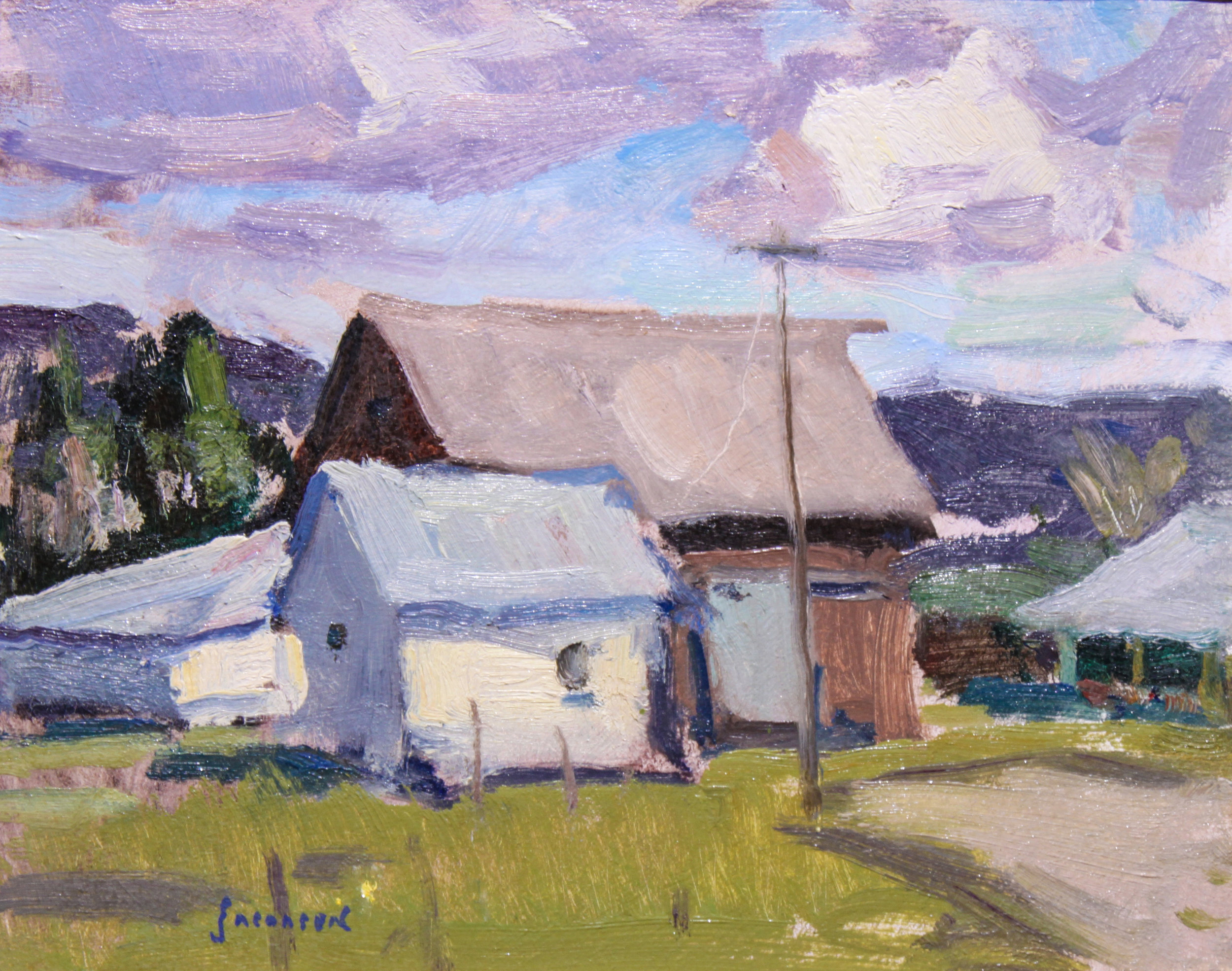 "Shed" oil 8"X10"
