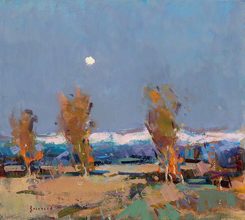 "October Moon" oil 18"x20"