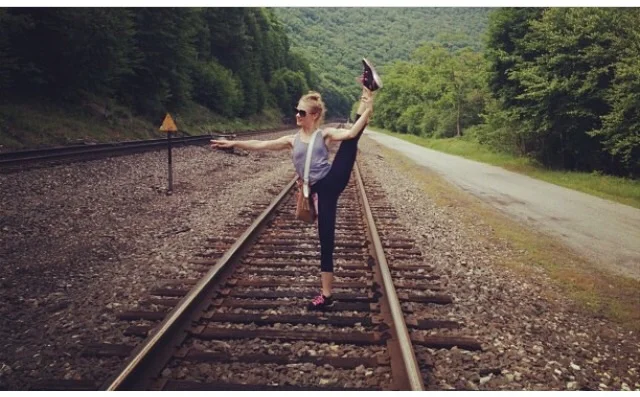 Jillian at Lehigh Gorge State Park. Photo by K. Stockwell via Ken's iPhone. 