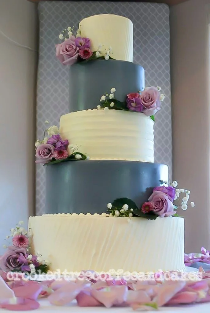 5 Tier Elegant Wedding Cake