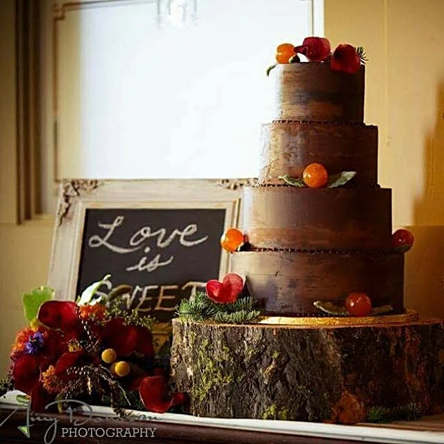 Dark Chocolate and Orange Wedding Cake