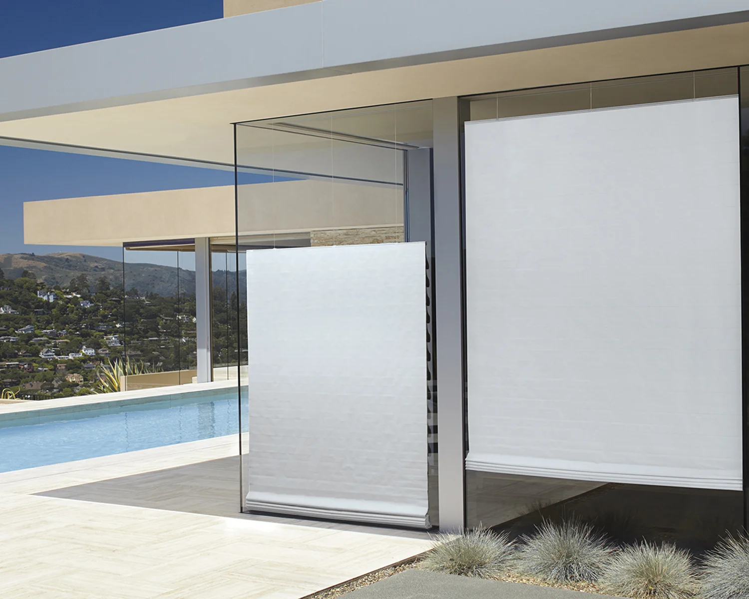 Vignette Roman Shades (Outside View)
