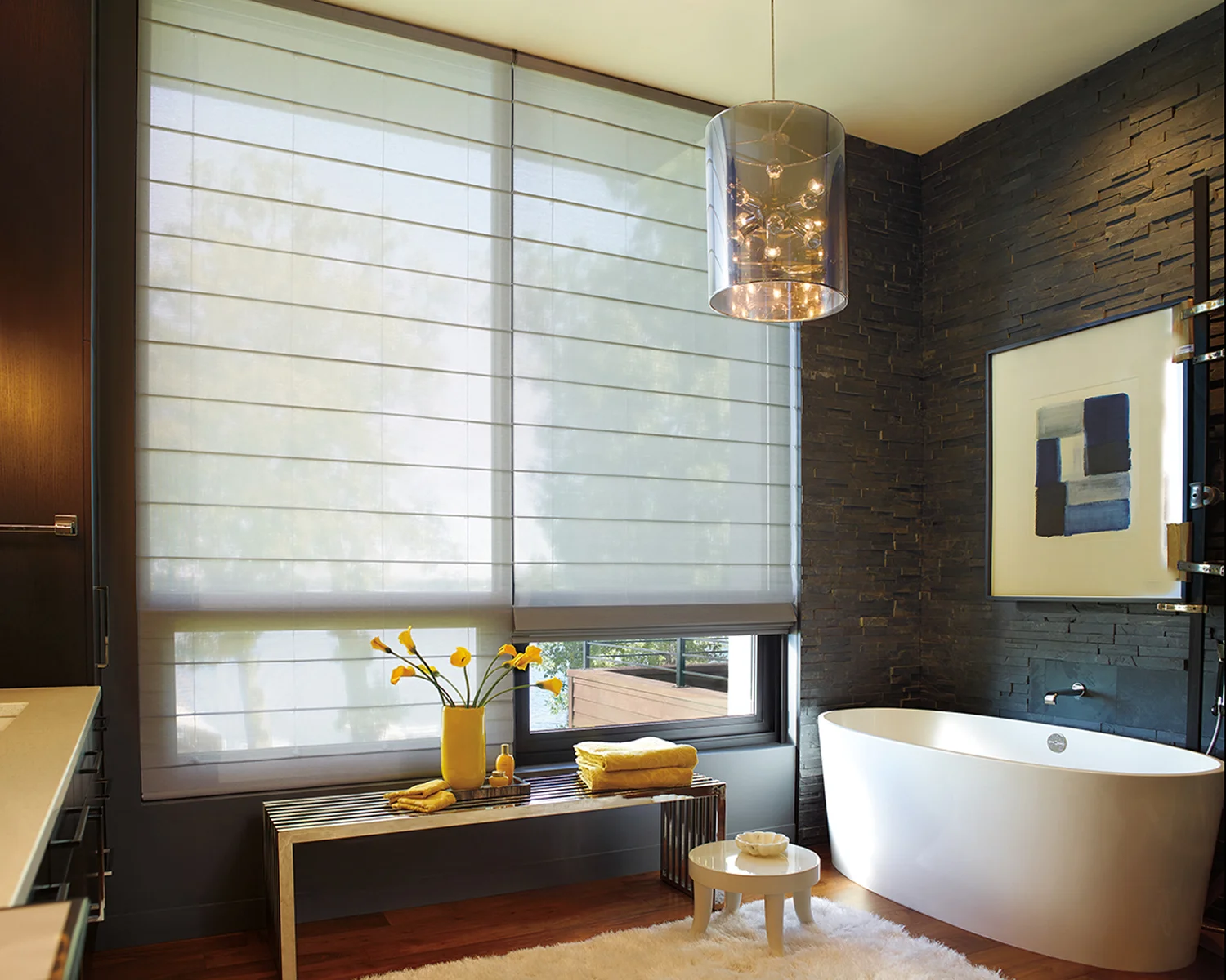 Alustra Woven Textures Roman Shades