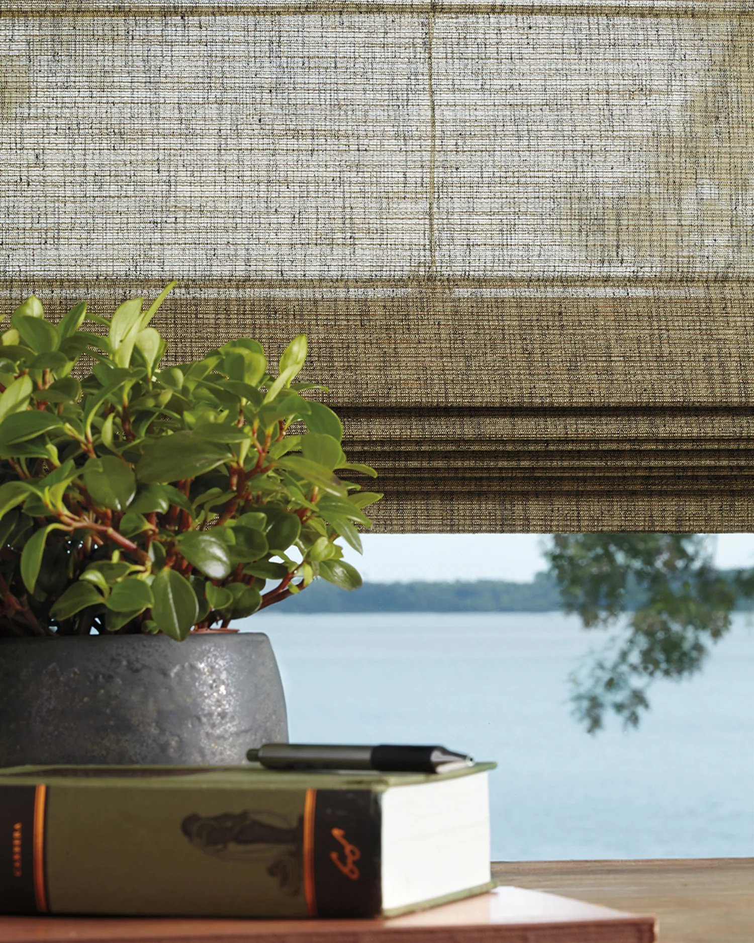 Alustra Woven Textures Roman Shades