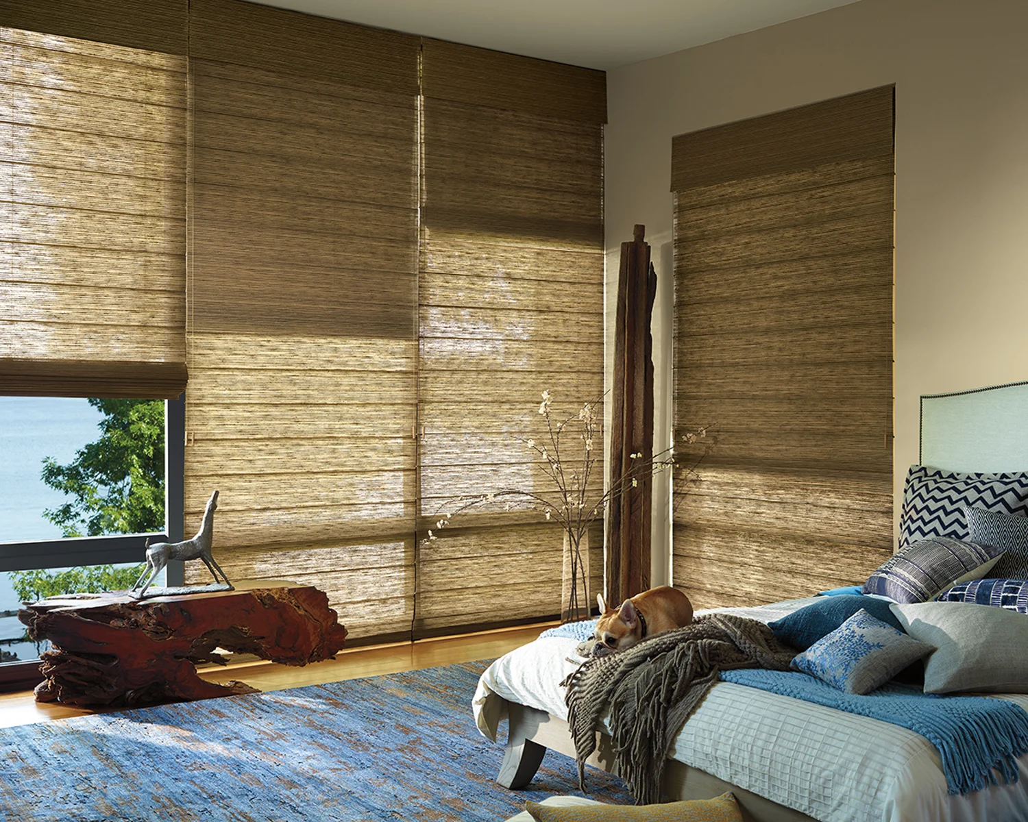 Alustra Woven Textures Roman Shades