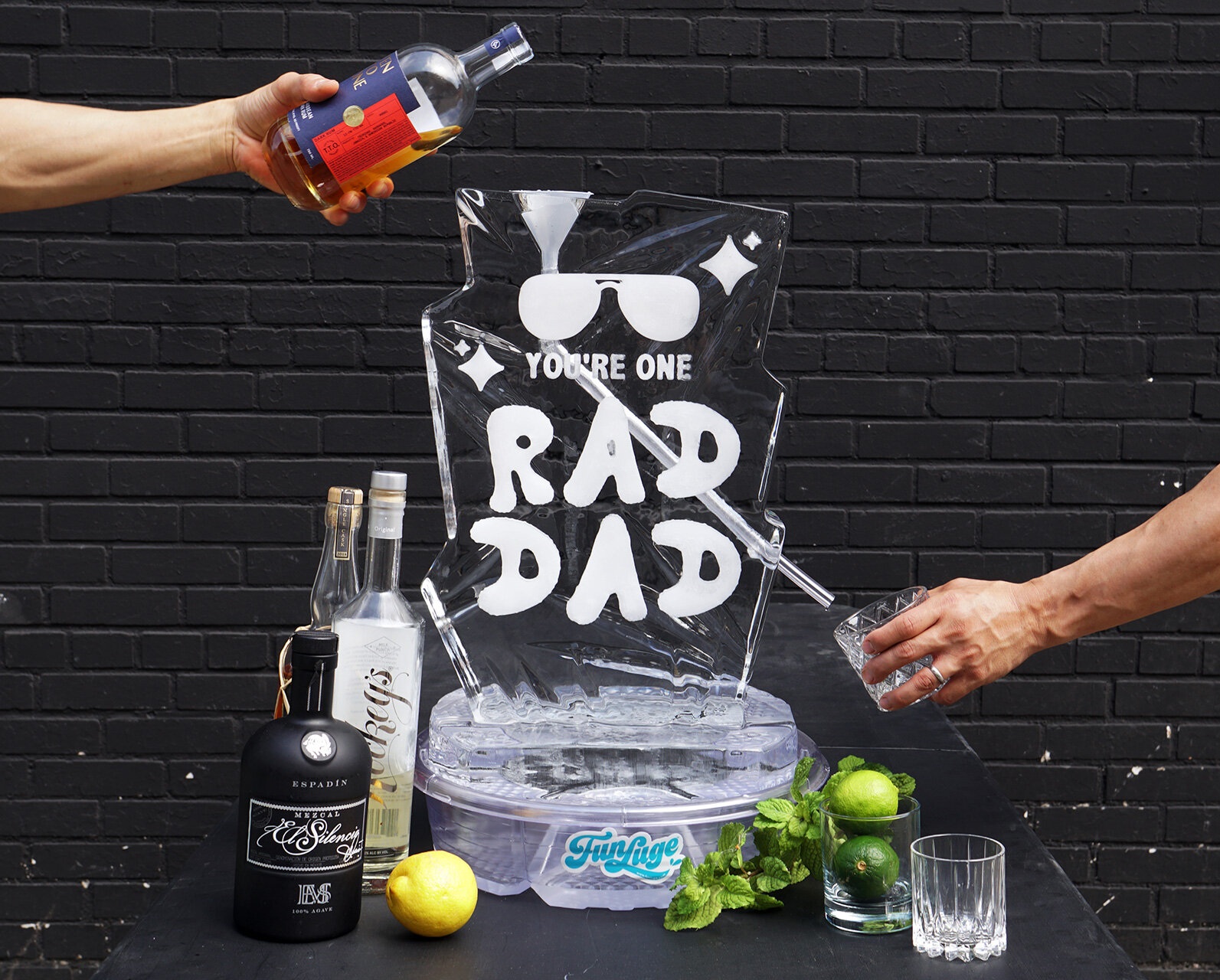 FATHER'S DAY ICE LUGE — Custom Cocktail Ice Cubes
