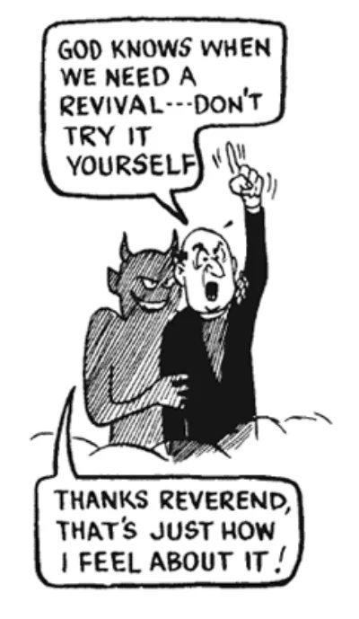 Charles Finney's argument, according to Jack Chick.