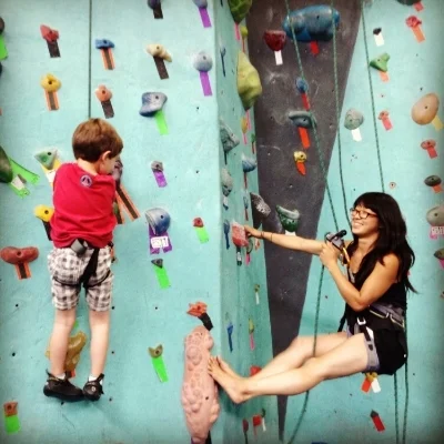 My kids climbing the walls. Better than them making me want to climb the walls!