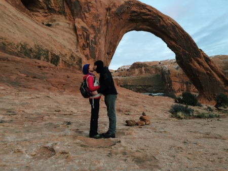 Dan and Gingere sharing the magic of Moab