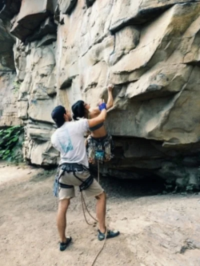 Zack giving a proper spot on what we thought was a 5.10 gear line (it wasn’t)