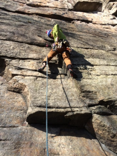 Kevin Riley making first moves on Mother’s Day (5.10b)