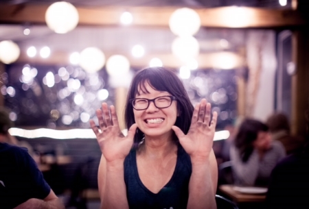 These are what (my) happy hands look like. My happy face, too. Photograph by Peter Hoang