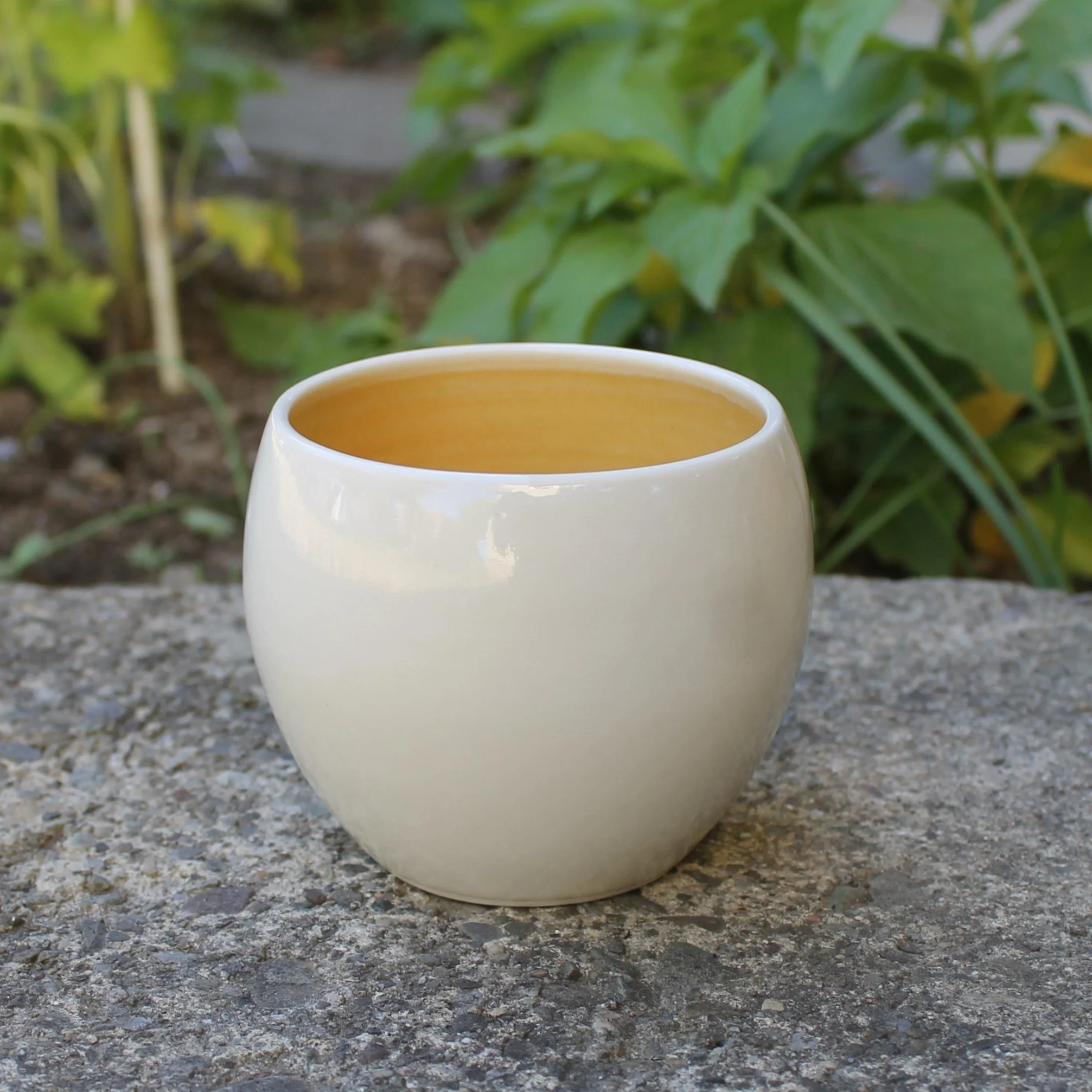 Classic Yellow Wine Glass