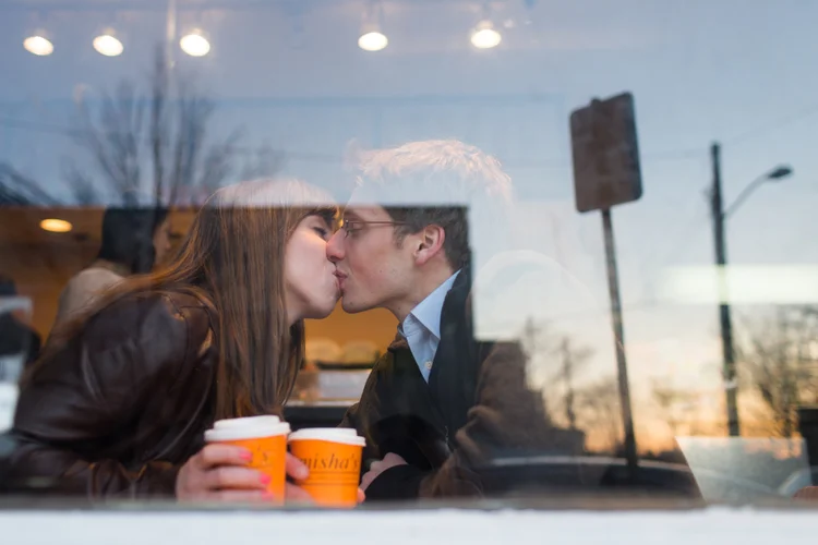 fall engagement photos