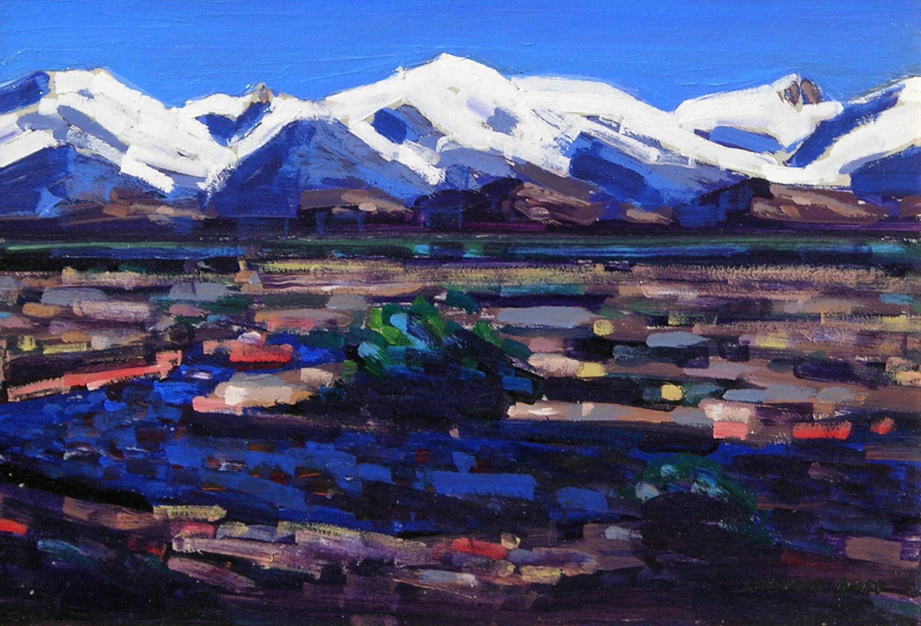   Snow Landscape,  Oil on Board, 11 1/2” x 16 1/2” 