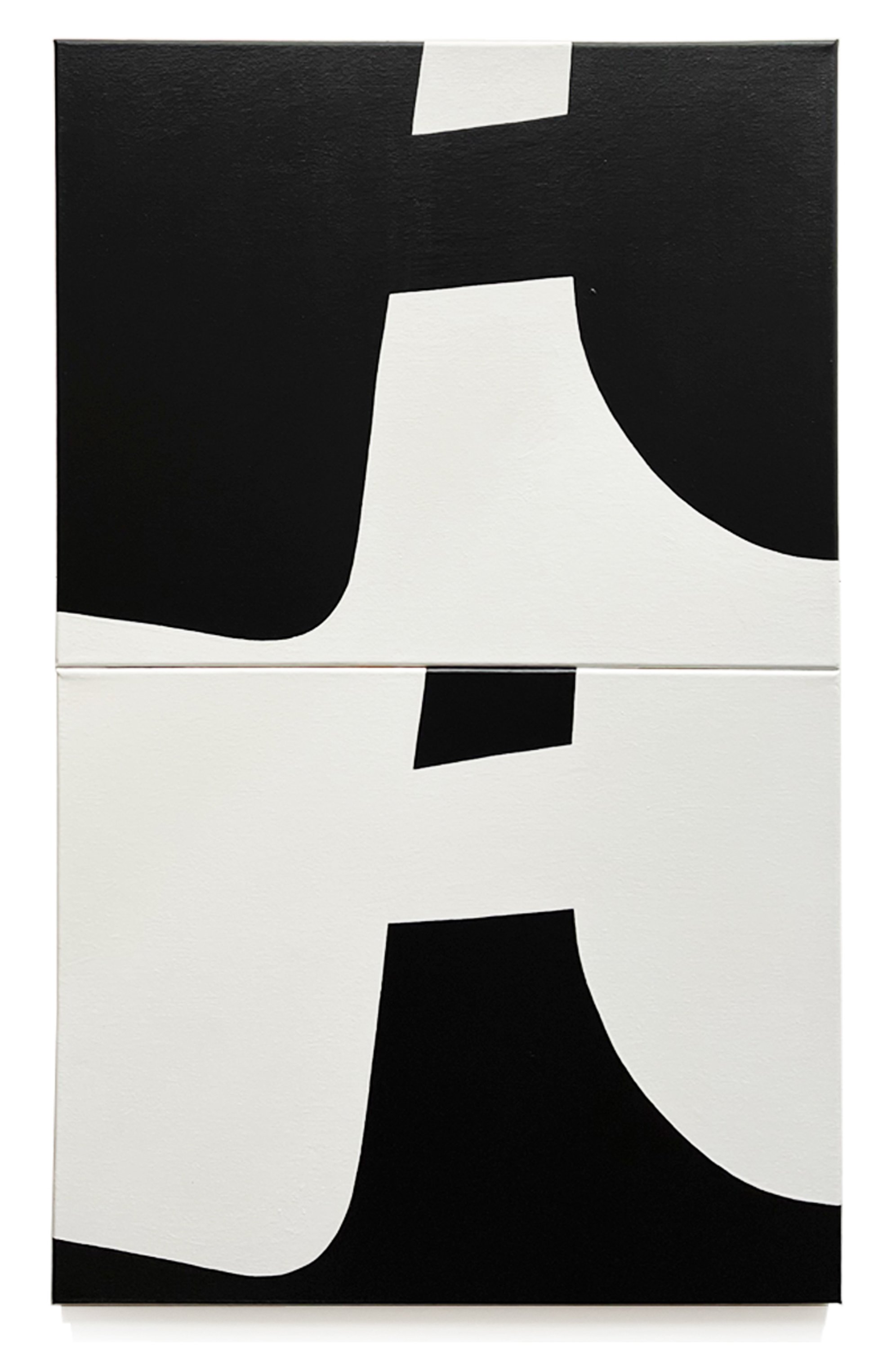 Cast 0001, 2023 20 x 32 inches overall Acrylic, household and gouache on canvas panels