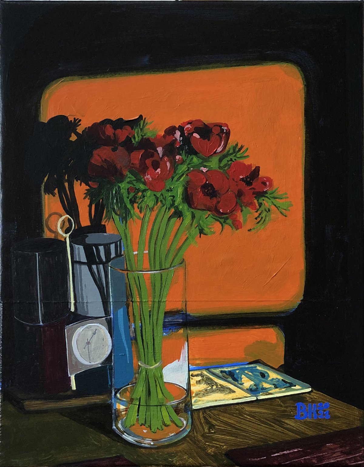 Golden Hour I, 2021 12 x 9 inches Acrylic and paper on canvas (Private Collection)