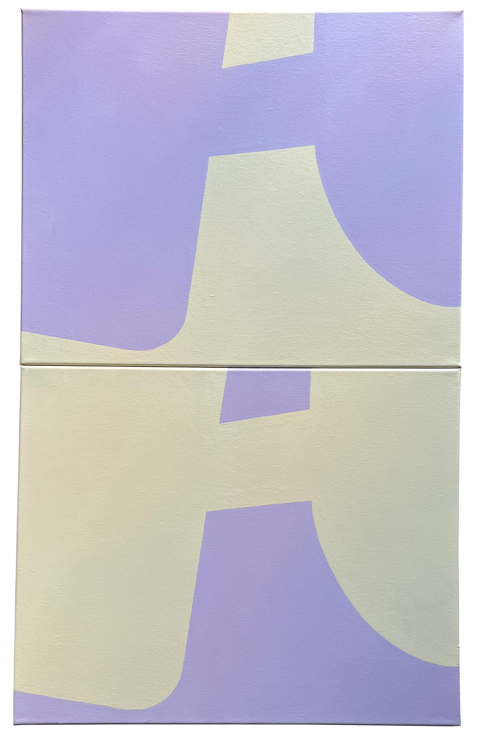 Cast 0003, 2023 32 x 20 inches overall Household and gouache on canvas panels