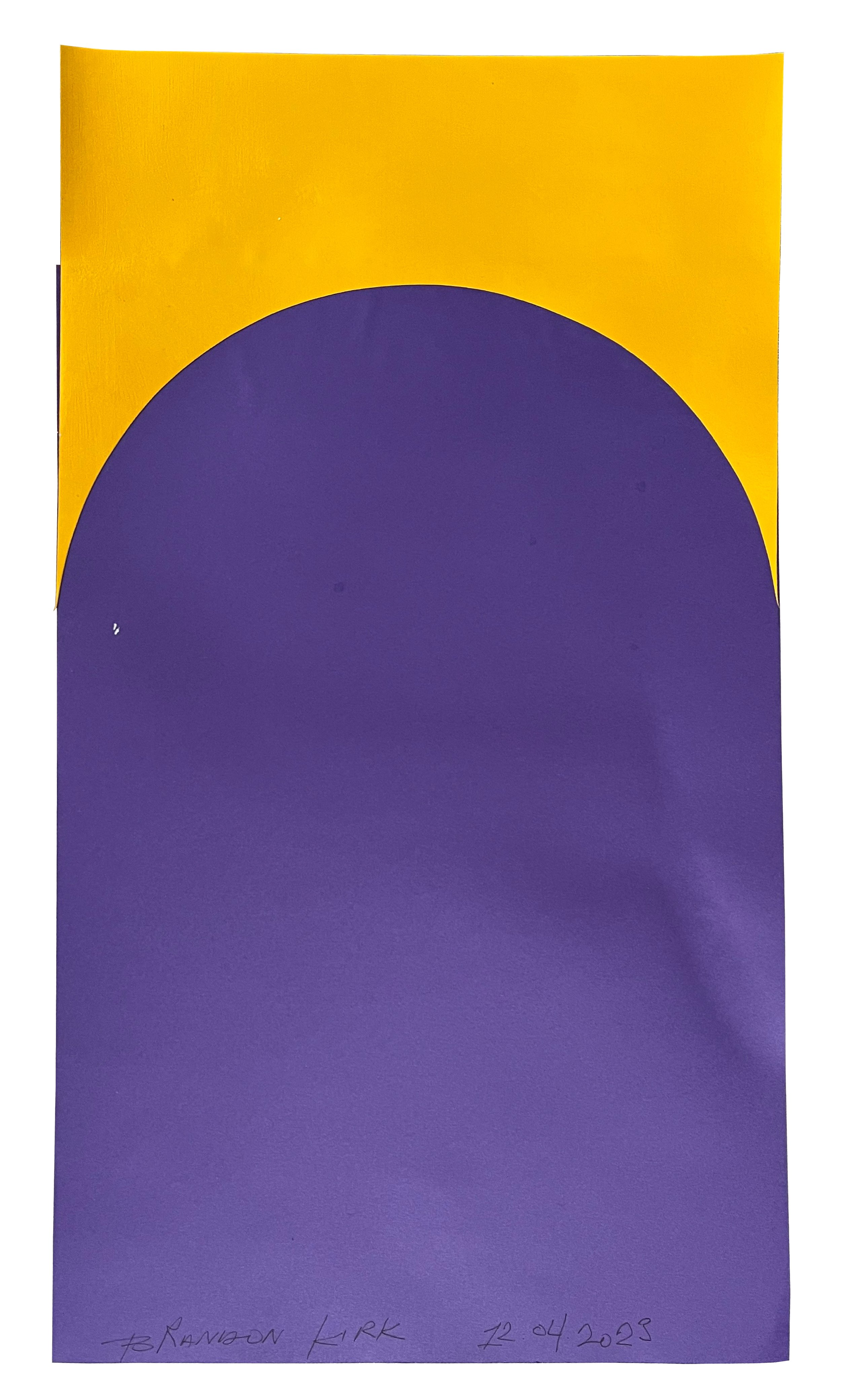 Untitled Arch (Conveyance), 2023 21 x 12 inches Acrylic on paper