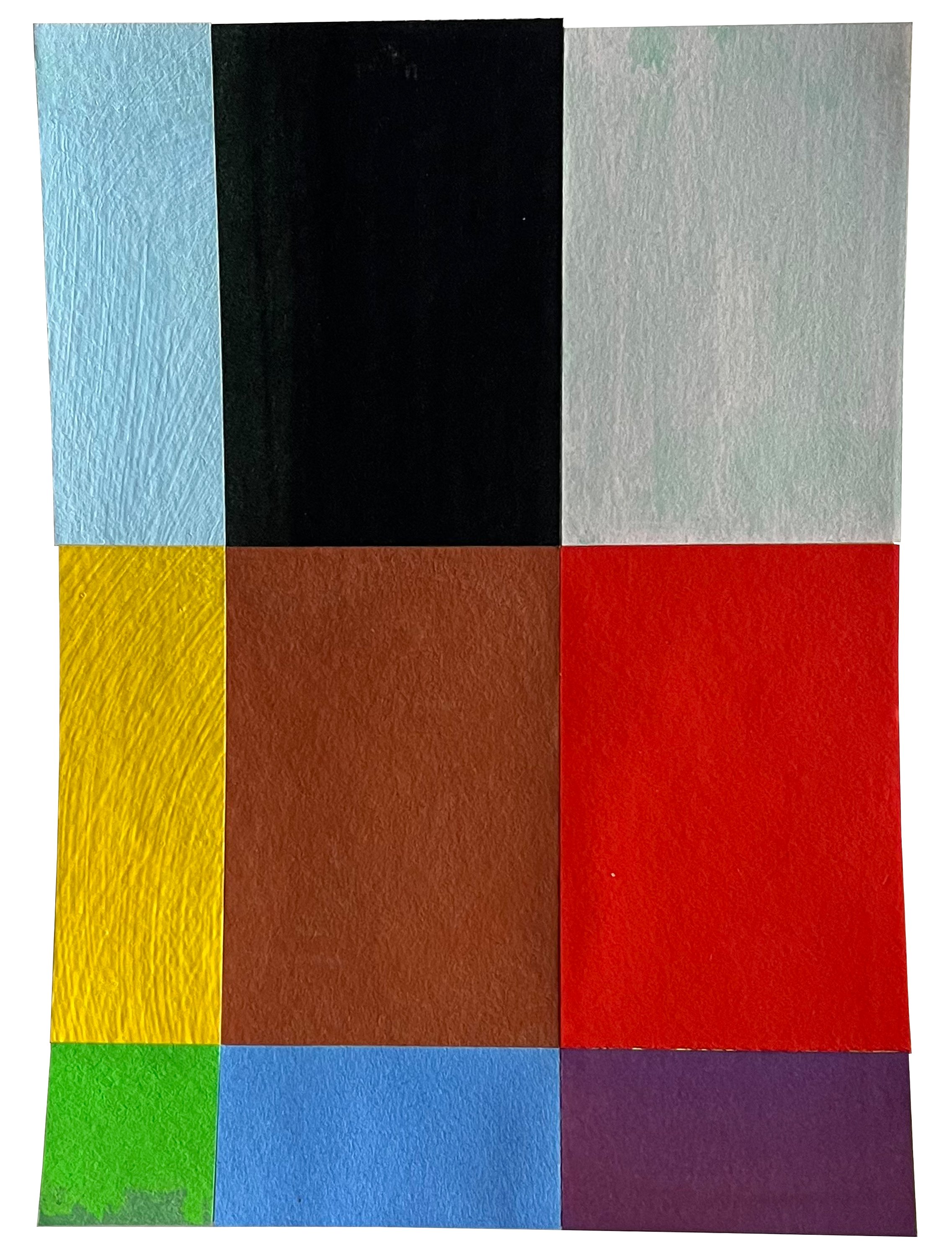 _0104, 12.20.2023 7 x 5 inches Acrylic, gouache and paper on custom printed cardstock