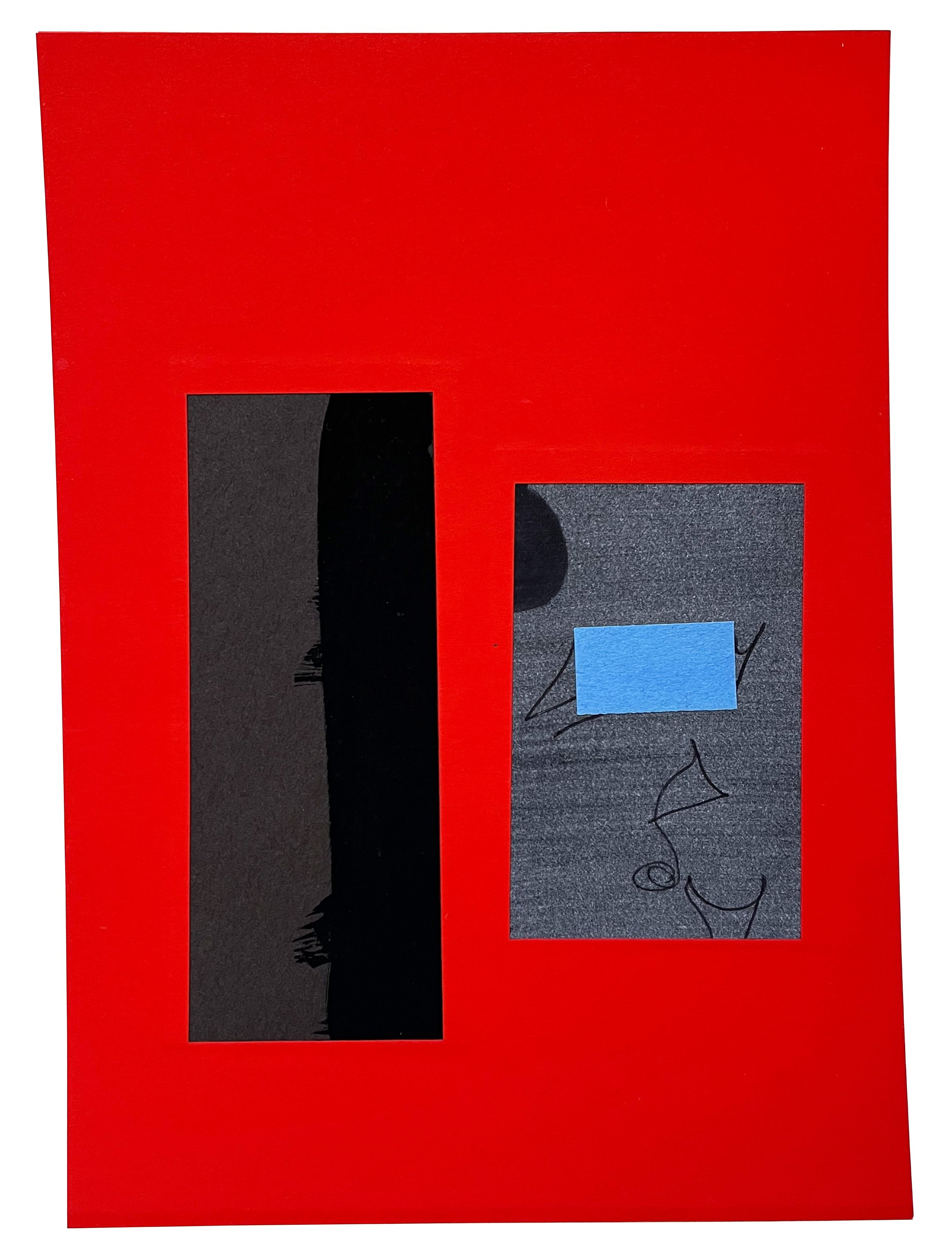 _0086, 09.03.2023 7 x 5 inches Gouache, ink and paper on custom printed cardstock