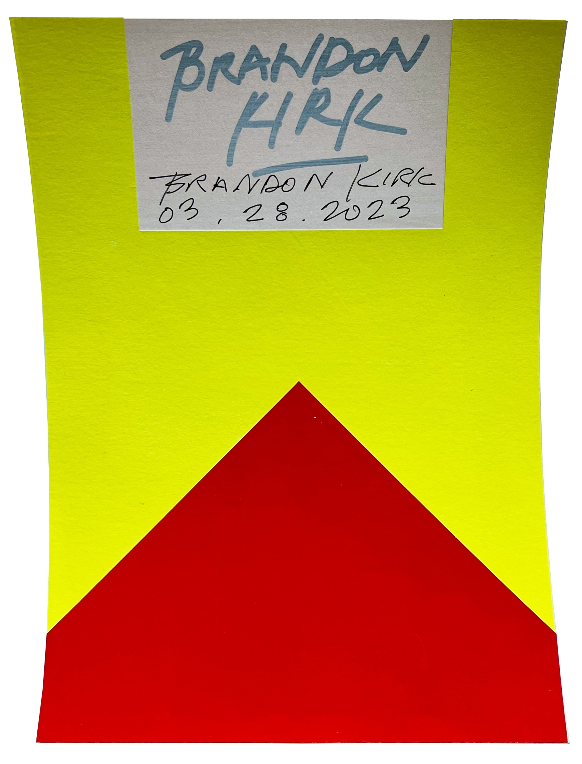_0057, 03.28.2023 7 x 5 inches Gouache, ink and paper on custom printed cardstock