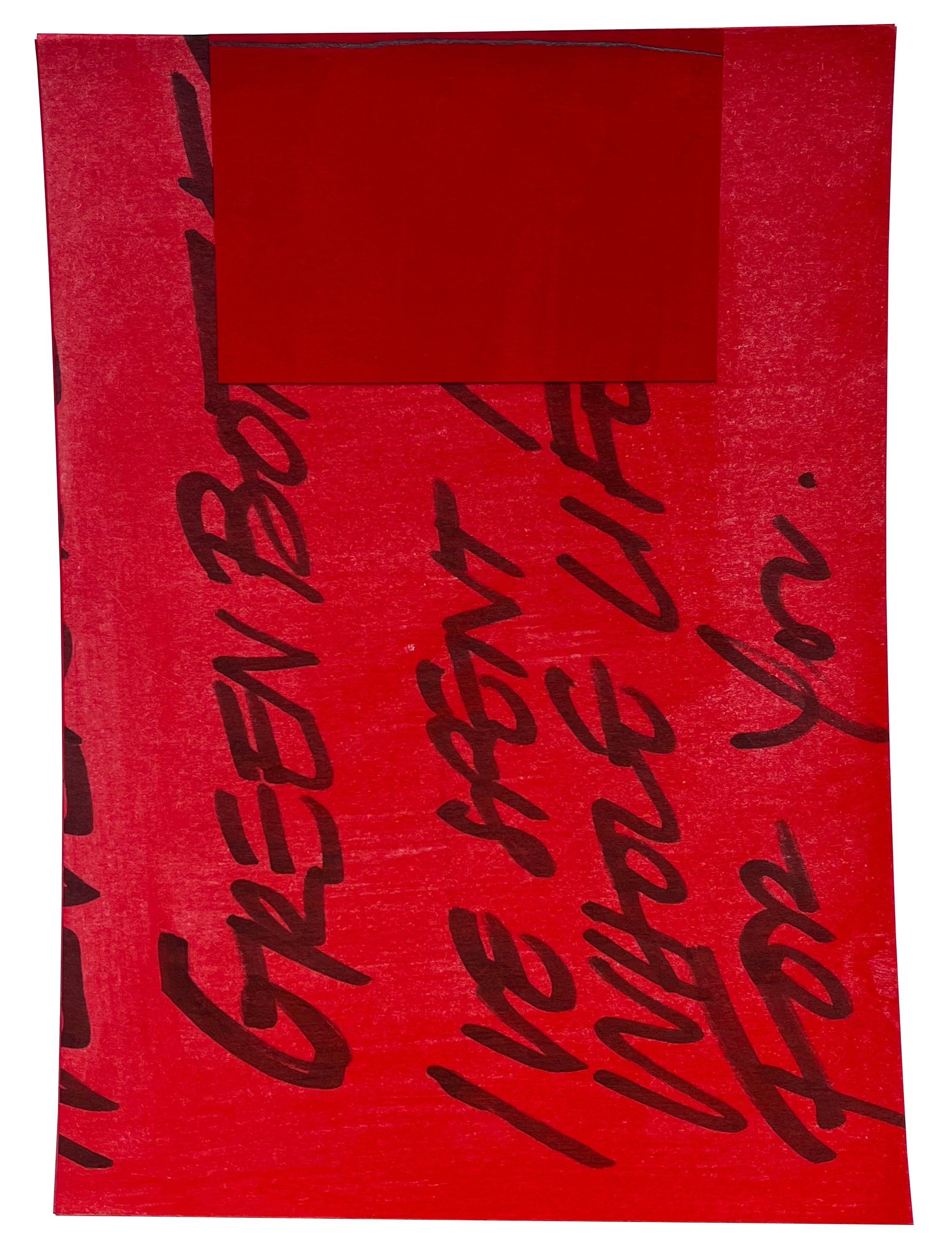 _0071, 08.12.2023 7 x 5 inches Gouache, graphite and ink on custom printed cardstock
