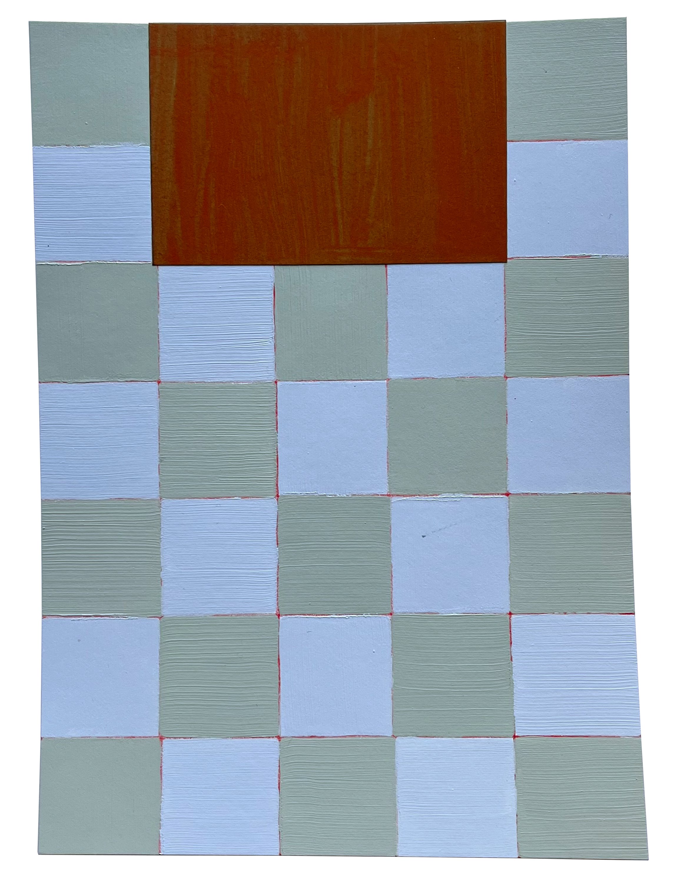 _0066, 08.11.2023 7 x 5 inches Gouache, acrylic, pencil and paper on custom printed cardstock