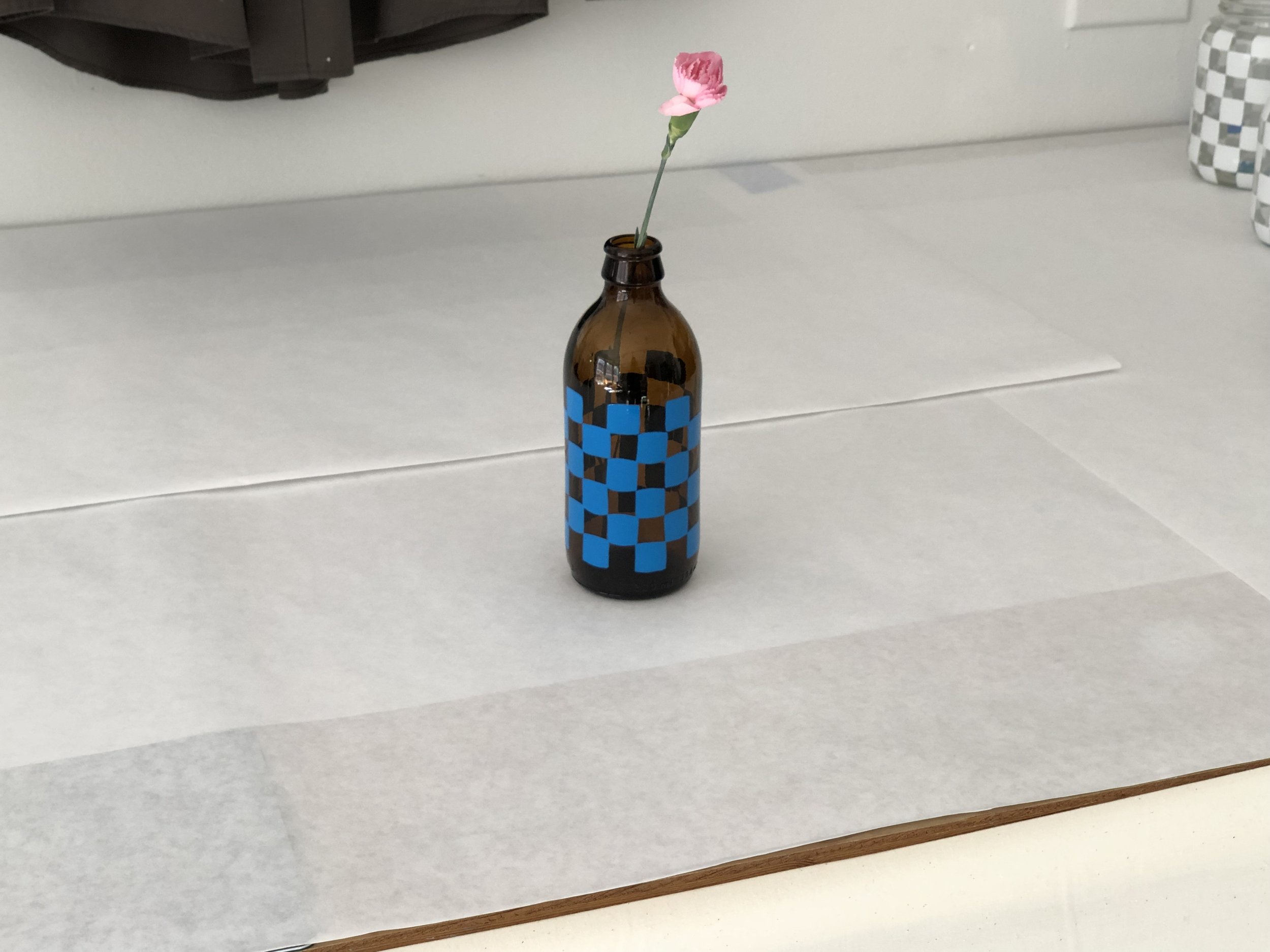 Vessel, 2019 6.5 x 2.5 inches Enamel on glass