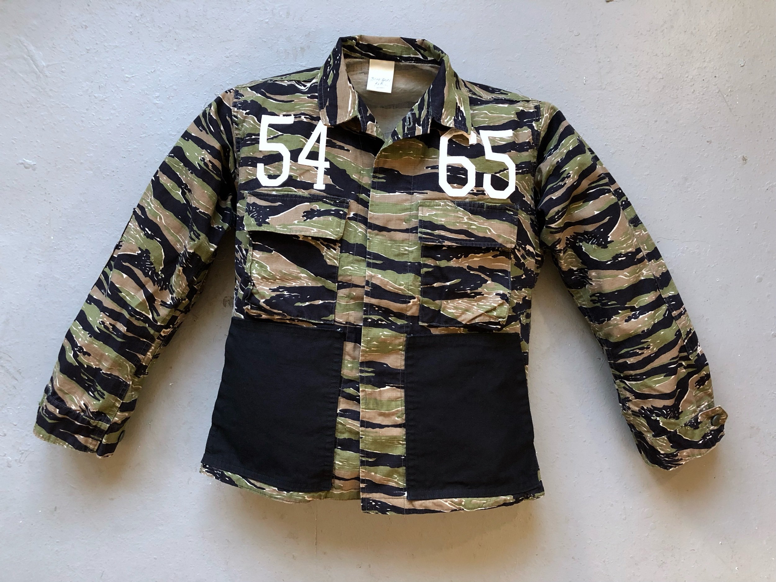 54 65 Jacket, 2019 Unique item Cotton with appliqué