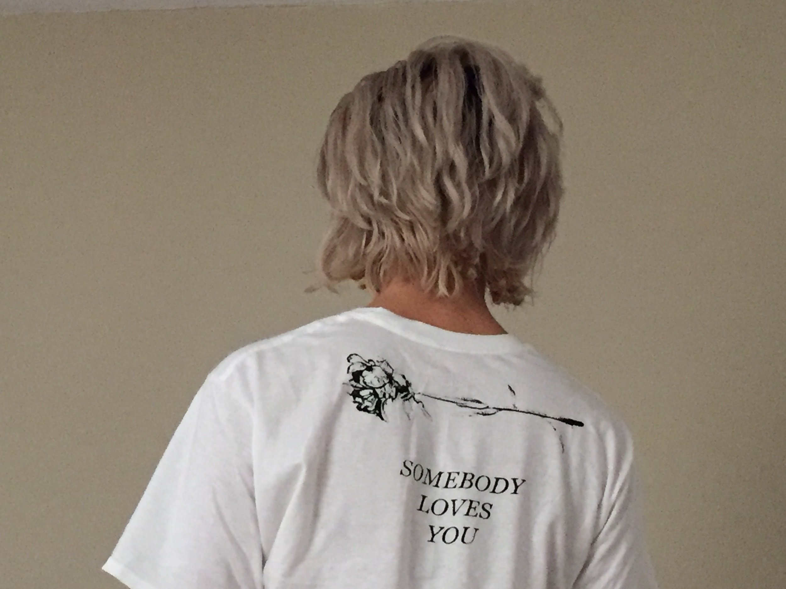 S.L.Y Shirt, 2015 Cotton silkscreened with hand drawn graphics