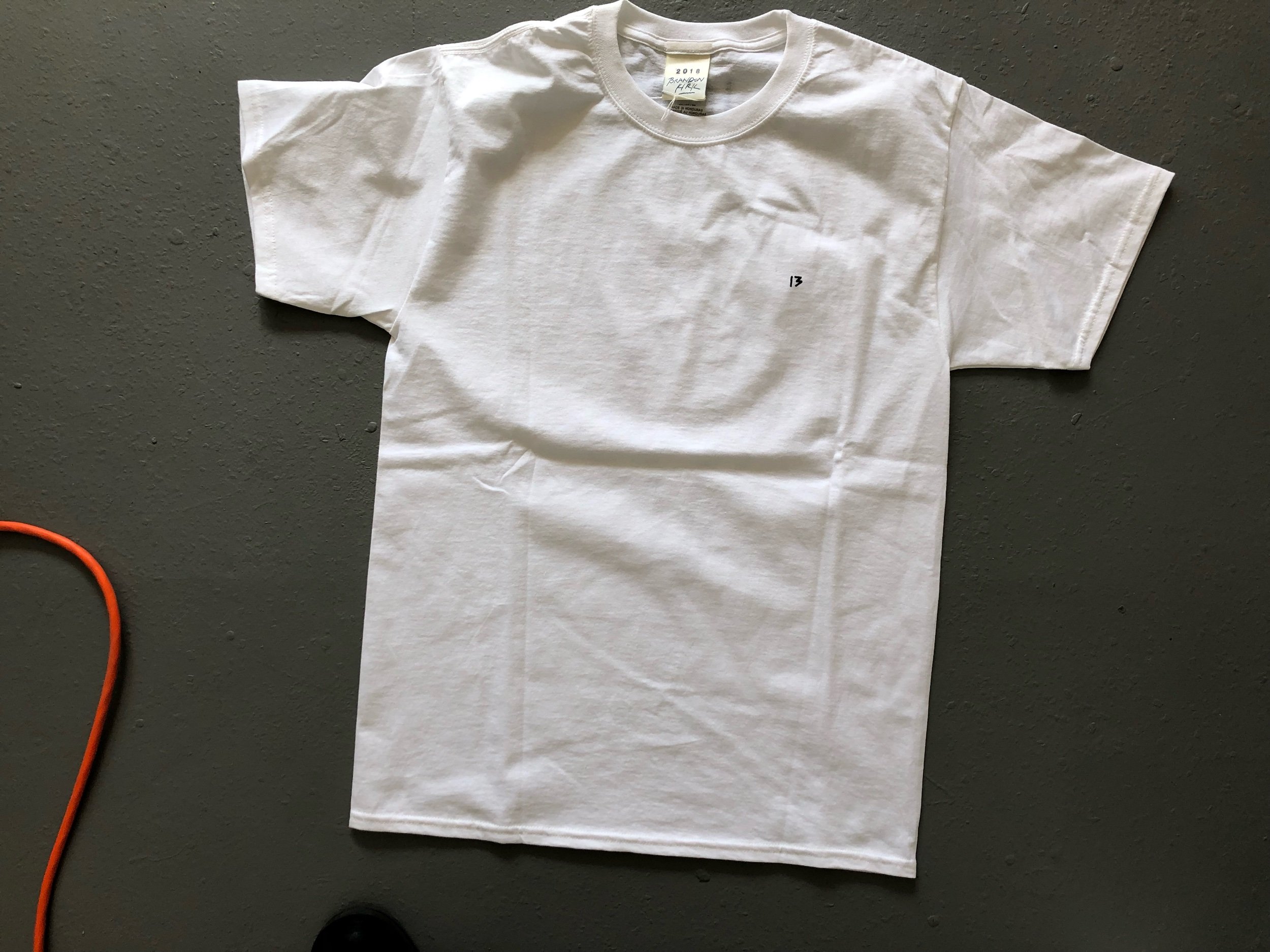 Flower Power Shirt (front), 2018 Unique Item Cotton silkscreened and airbrushed with hand drawn graphics