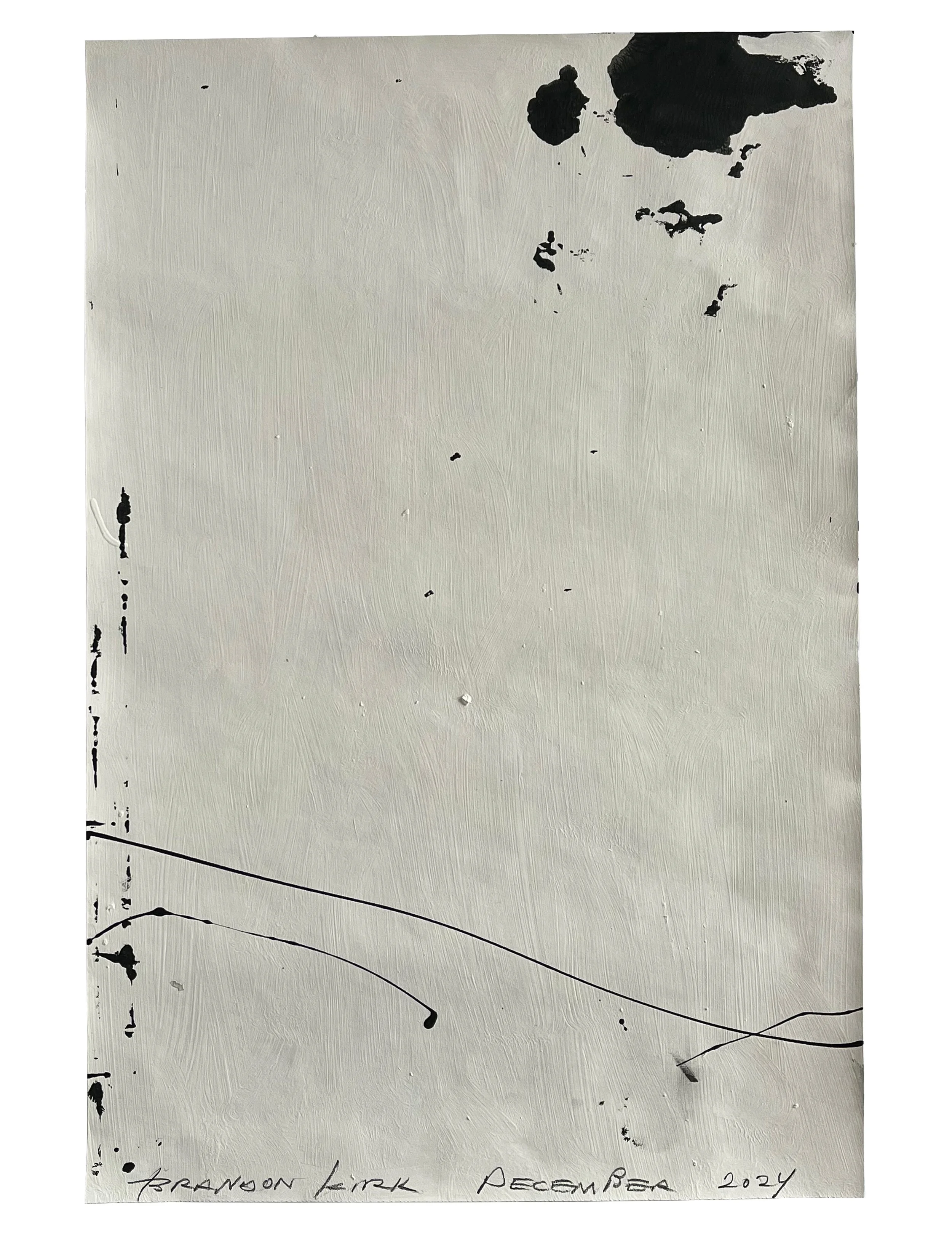 Have You Ever Read 1984? (0038), 2024 18 × 12 inches Gesso and household paint