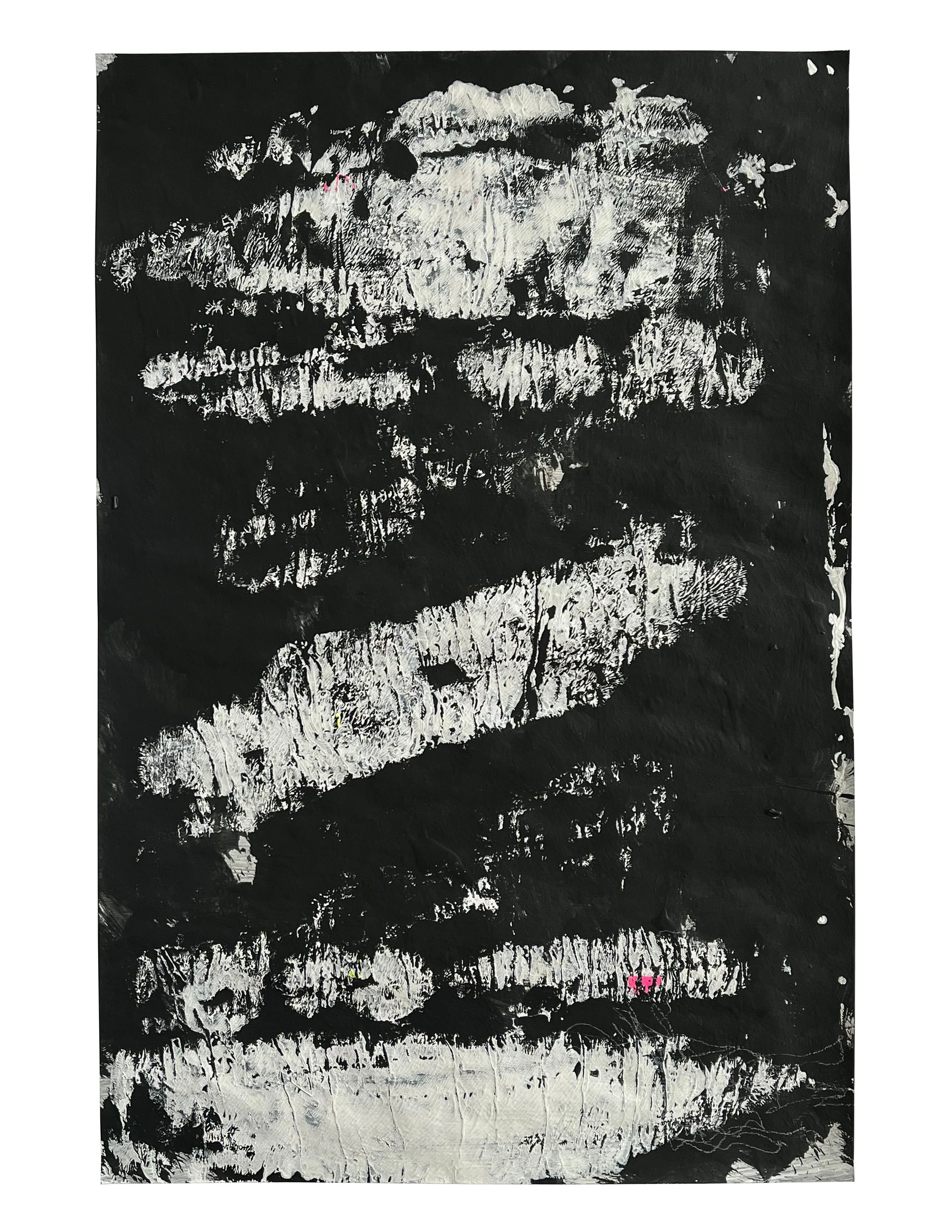 Have You Ever Read 1984? (0045), 2025 18 × 12 inches Acrylic, household paint, ink, and graphite