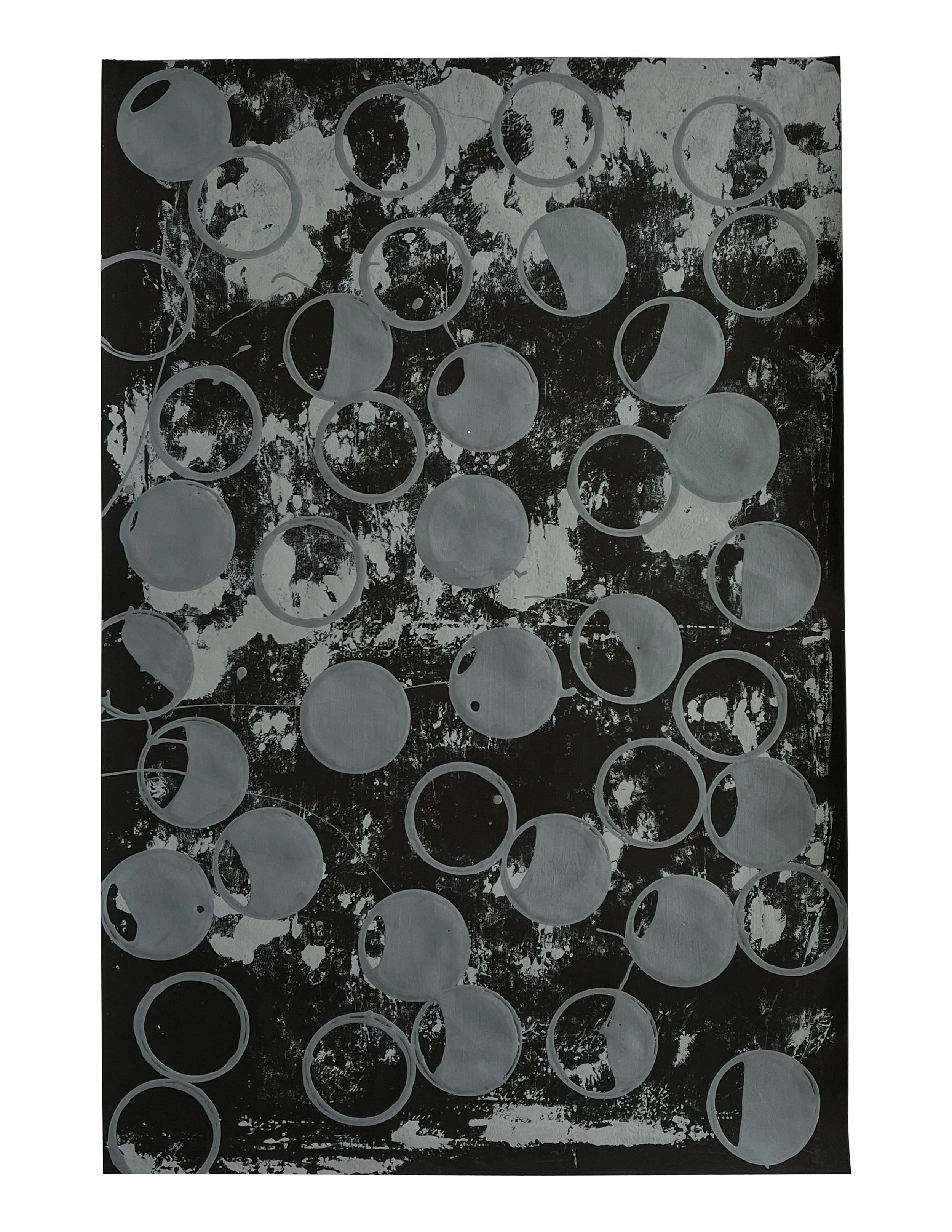 Have You Ever Read 1984? (0049), 2025 18 × 12 inches Gesso and household paint
