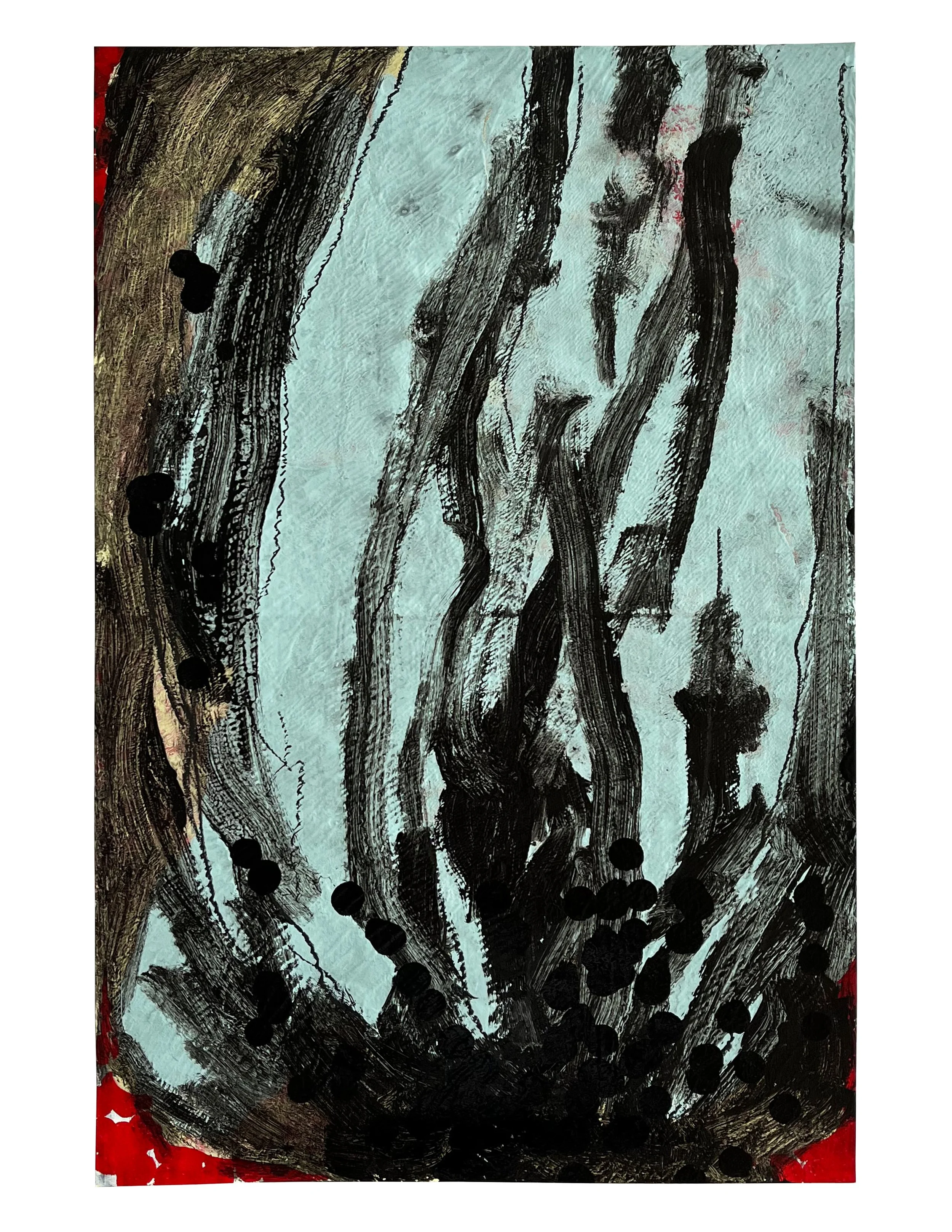 Have You Ever Read 1984? (0058), 2025 18 × 12 inches Acrylic, household paint, ink, and wax pencil