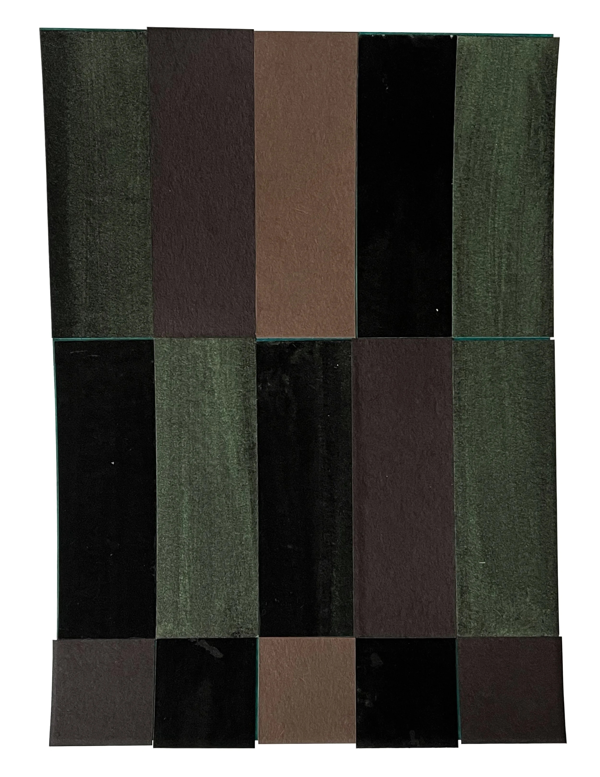 _0105, 04.06.2025 7 × 5 inches Gouache and paper on custom printed cardstock