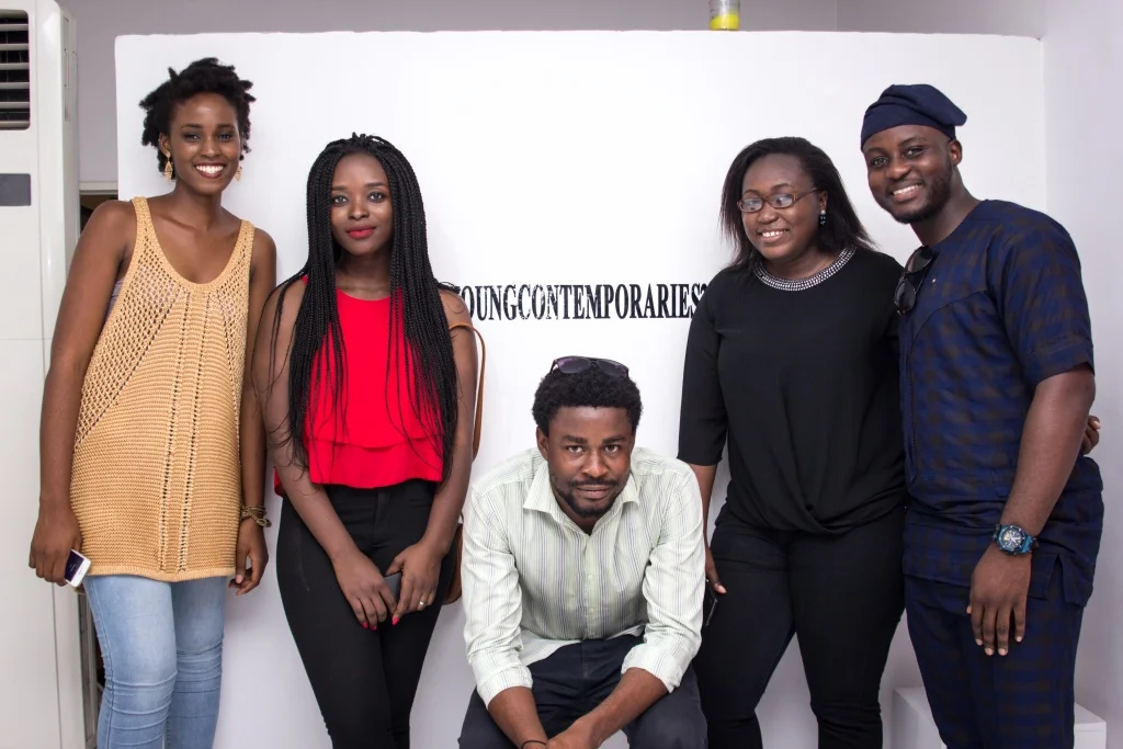 The Young Contemporaries from l-r : Yadi, Eloghosa, Logor, Ayobola and Dipo.