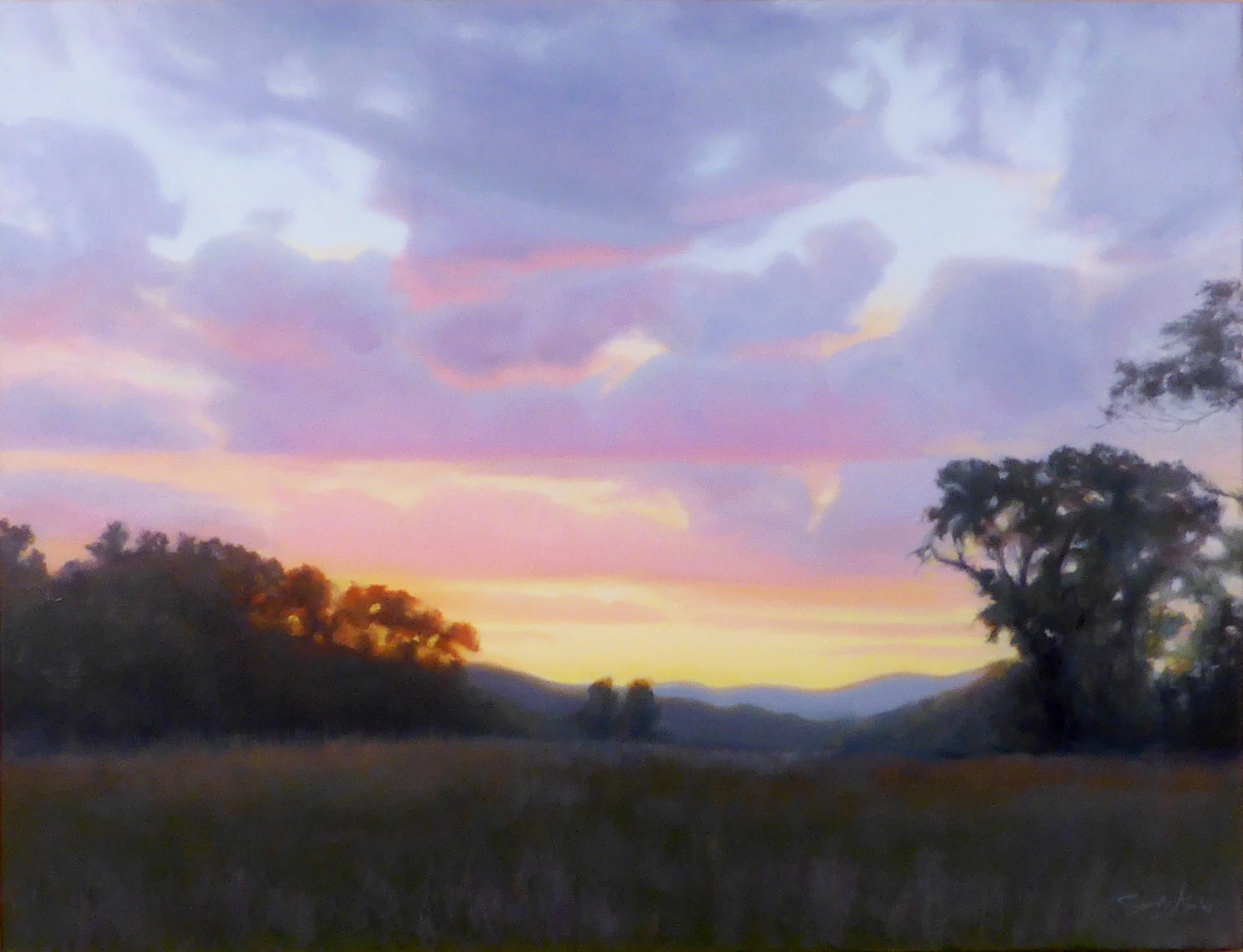 Summer Sunset, 26 x 34, oil on linen