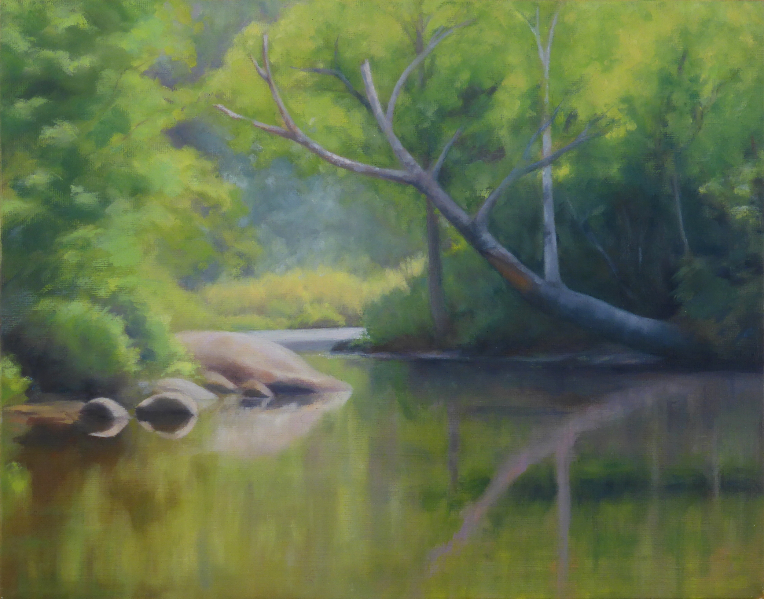 Lazy River, 11 x 14, oil on linen